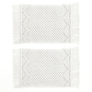 Boho Macrame Indoor/Outdoor Placemat 2-Pack Set