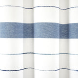 Chic Stripe Yarn Dyed Eco-Friendly Recycled Cotton Blend Shower Curtain