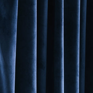 Prima Velvet Solid Grommet Light Filtering Curtain Panel Set