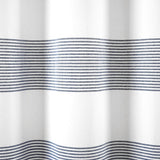 Boho Tassel Stripe Yarn Dyed Recycled Cotton Blend Shower Curtain