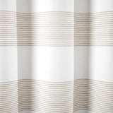 Boho Tassel Stripe Yarn Dyed Recycled Cotton Blend Shower Curtain