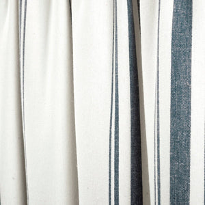 Farmhouse Stripe Yarn Dyed Recycled Cotton Blend Valance