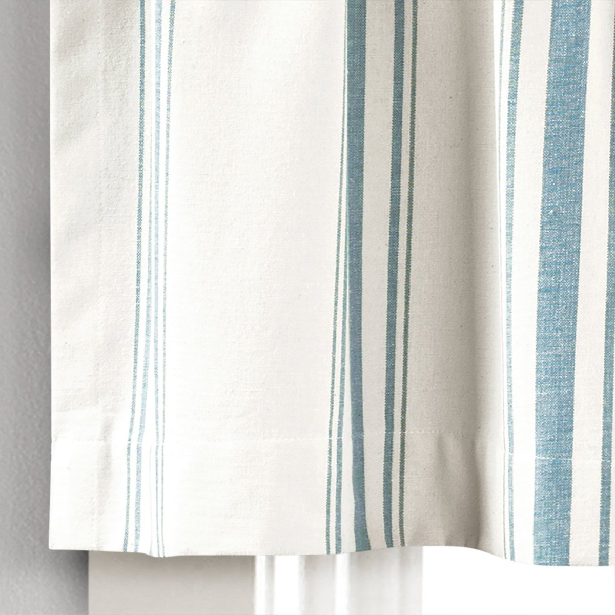 Farmhouse Stripe Yarn Dyed Recycled Cotton Blend Valance