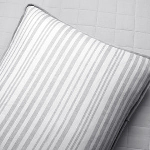 LushDecor Farmhouse Box Stitch And Stripe Cotton Quilt 3 Piece Set - view 4
