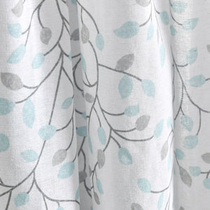 LushDecor Linen Button Botanical Garden Window Curtain Panel - view 3