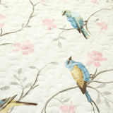 Botanical Bird & Flower Quilt 3 Piece Set