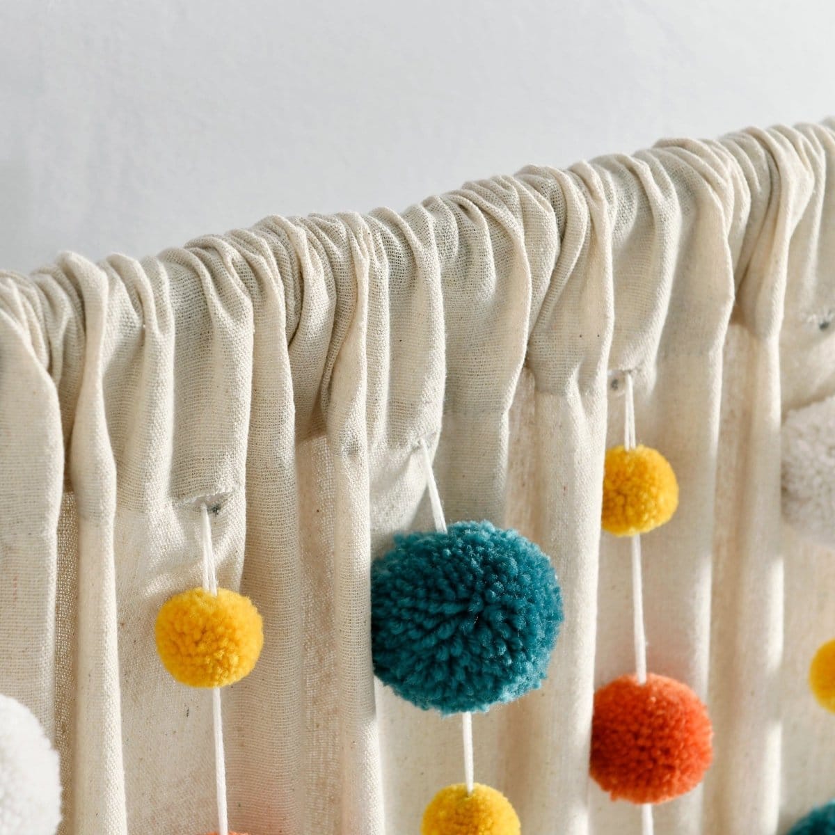 LushDecor Boho Pom Pom Tassel Faux Linen Window Curtain Panel - view 49