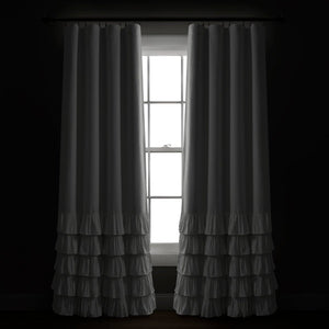 Allison Ruffle 100% Blackout Window Curtain Panel