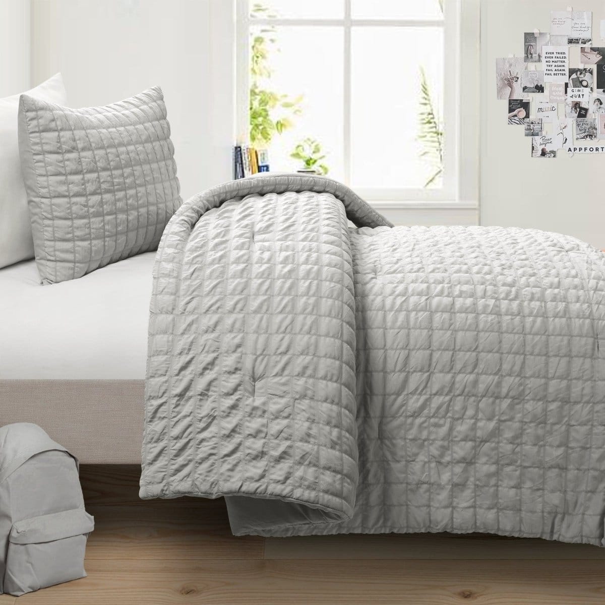 LushDecor Crinkle Textured Dobby Comforter Set - view 30