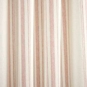 Farmhouse Stripe Yarn Dyed Recycled Cotton Blend Window Curtain Panel Set