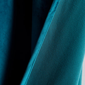 Prima Velvet Solid Grommet Light Filtering Curtain Panel Set