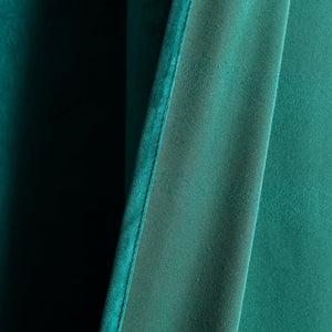 Prima Velvet Solid Grommet Light Filtering Curtain Panel Set