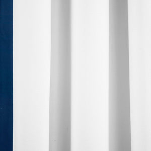 Block Border Blackout Window Curtain Panel