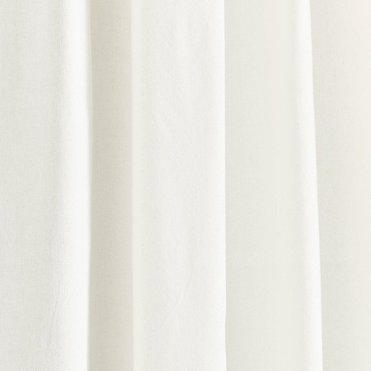 Modern Faux Linen Embroidered Edge Window Curtain Panel Set with Attached Valance