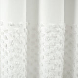 Boho Polka Dot Yarn Dyed Recycled Cotton Blend Shower Curtain