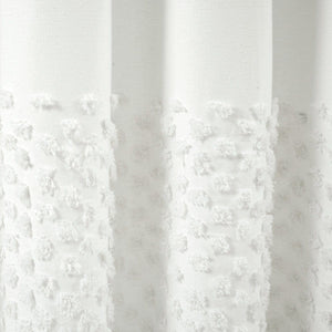 LushDecor Boho Polka Dot Yarn Dyed Recycled Cotton Blend Shower Curtain - view 3