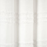 Boho Kendra Tufted Yarn Dyed Recycled Cotton Blend Shower Curtain
