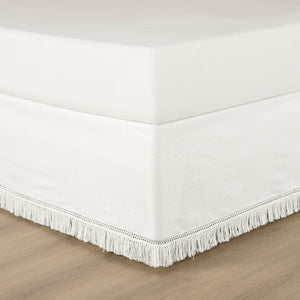 Boho Fringe 15-Inch Tailored Drop Easy Fit Bed Skirt