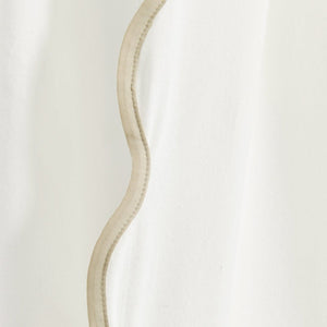 Coastal Chic Scalloped Edge Window Curtain Panel Set