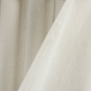 Boho Faux Linen Tassel Color Block Window Curtain Panel Set