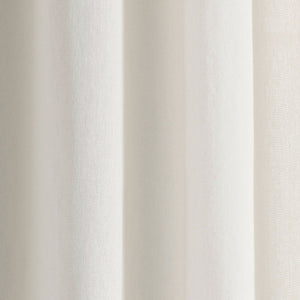 Luxury Modern Flower Linen Like Embroidery Border Window Curtain Panel