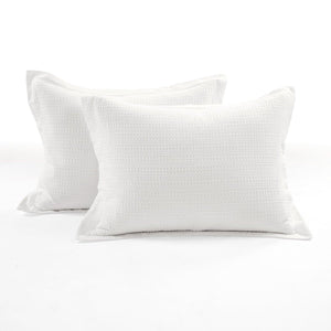 Haniya Solid Waffle Woven Cotton Textured Comforter Set