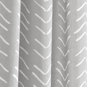 Hygge Modern Arrow Faux Linen Shower Curtain