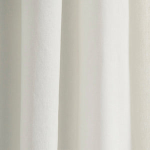 Luxury Modern Flower Linen Like Embroidery Border Window Curtain Panel
