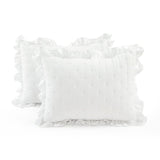 Reyna Ruffle Reversible Oversized 3 Piece Quilt Set