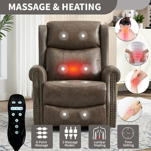 Heat Massage Manual Recliner Chair
