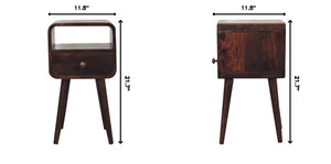 Mini Curve Open Bedside Nightstand