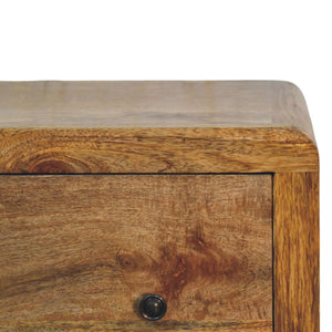Solid Wood Oakish Three Drawer Chest
