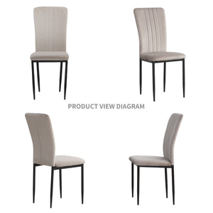 Velvet Dining Chairs For Dining Room (Set of 4)