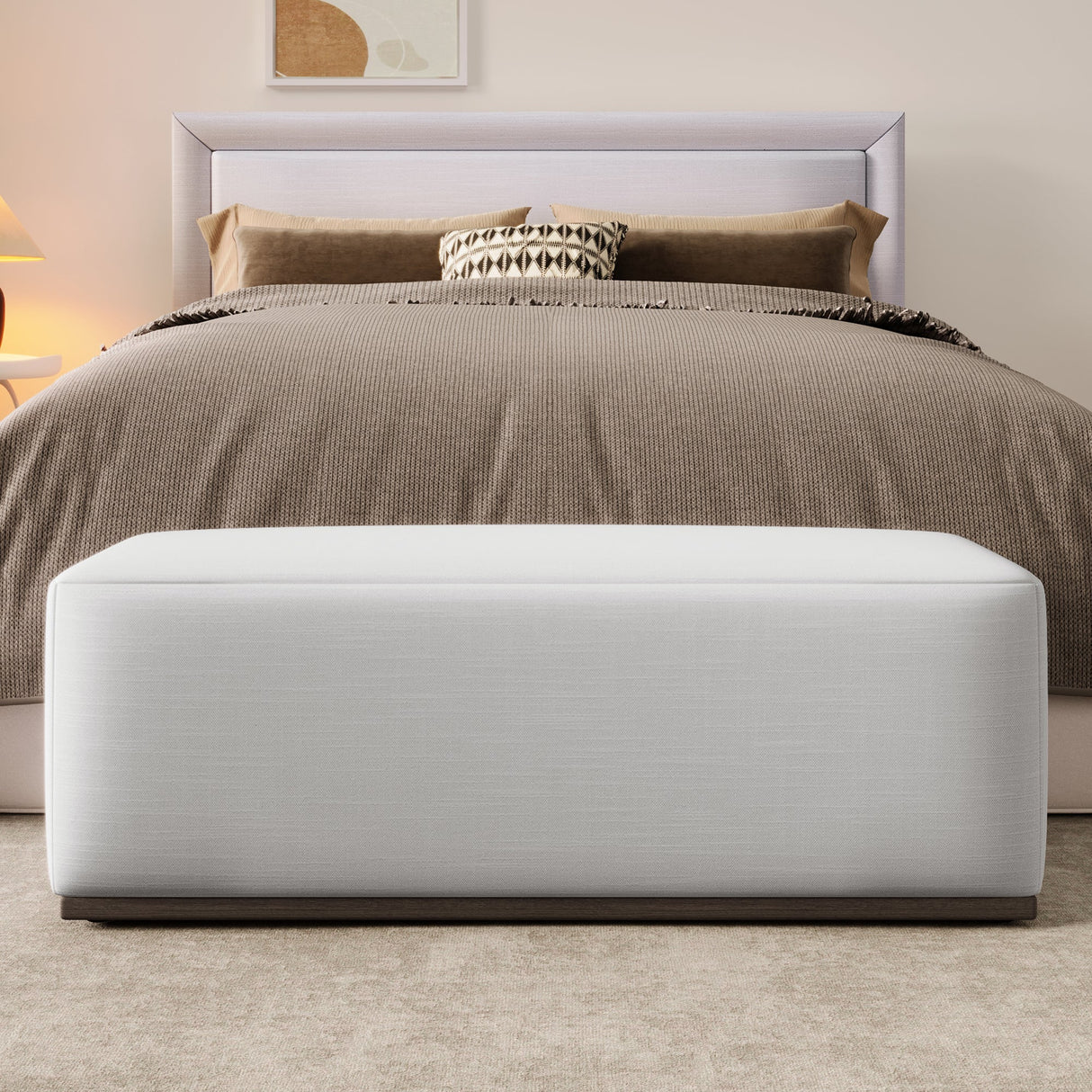 Simple and Elegant Footstool Bench