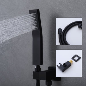 Wall Mount Shower System With High Pressure 10" Shower Head And Handheld