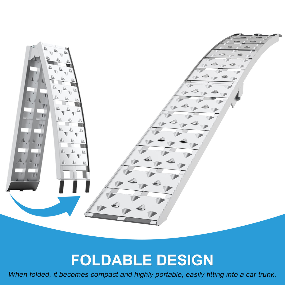 7.5FT Heavy Duty Aluminum Loading Ramp Set for Pickup Truck Beds