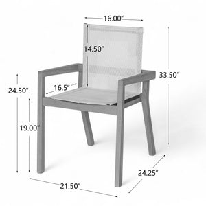 Belfast - Dining Chair With Acacia Wood Frame And Mesh Seating (Set of 2) - Best Buy Furniture