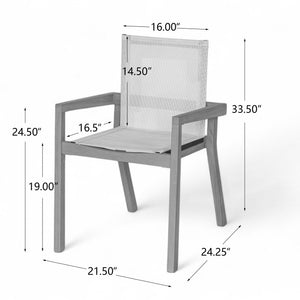 Belfast - Dining Chair With Acacia Wood Frame And Seating (Set of 2)