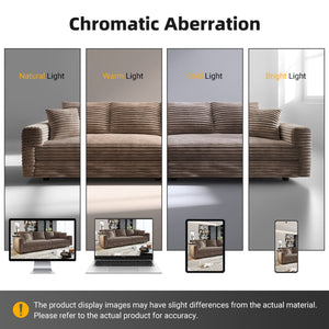 4 Seat Sofa, Modern Comfy Upholstered Sofa Cloud Couch, Deep Seat Couches With Soft Pillows
