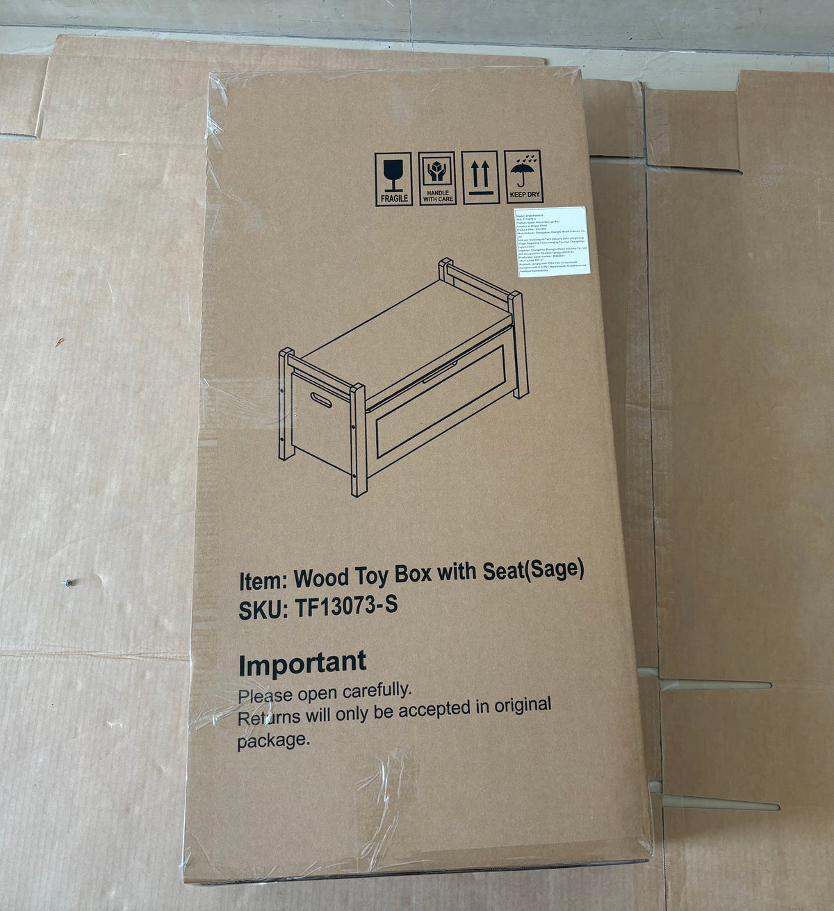 Kids Toy Box Chest for Boys & Girls