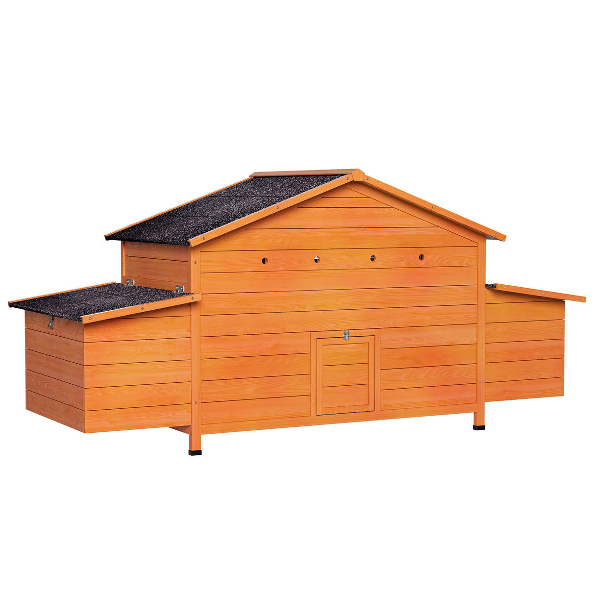 Large Wooden Chicken Coop with Nesting Box and Ventilated Hen House