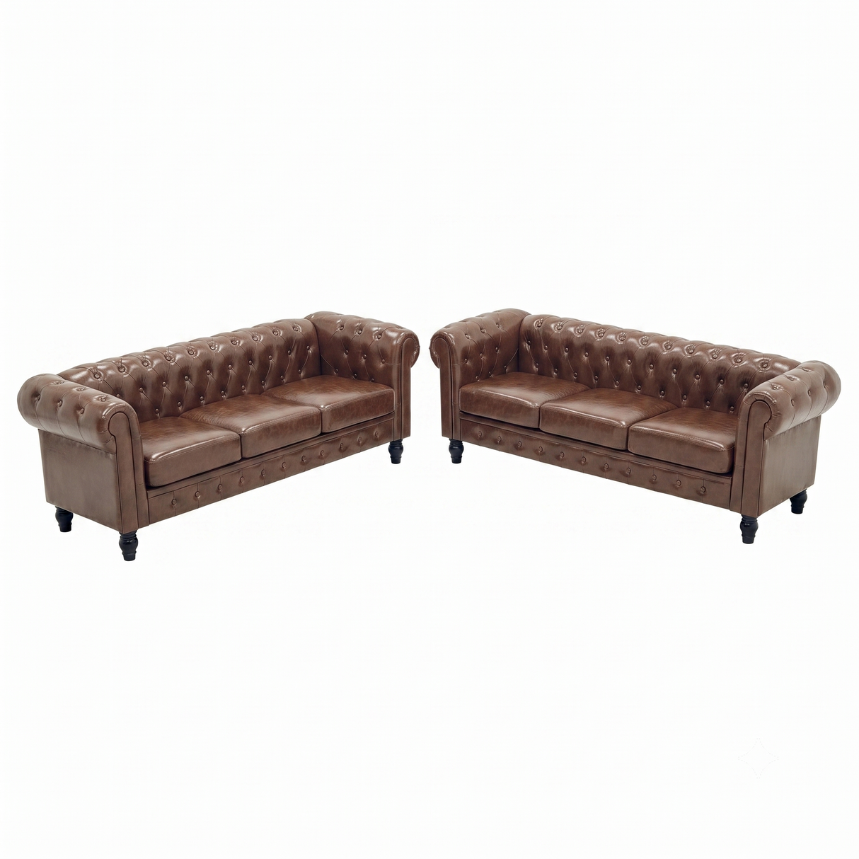 2 Piece Chesterfield Sofa Set