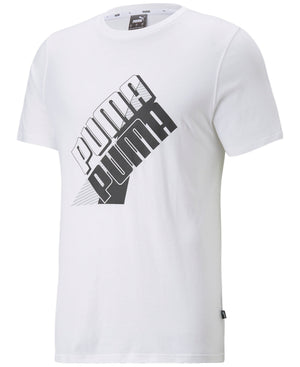 Puma Men's Power Logo Graphic Short Sleeve T-Shirt
