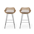 Outdoor Rattan Bar Chair With Metal Legs - Best Buy Furniture