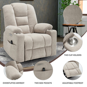 Power Lift Recliner Chair with Massage and Heat