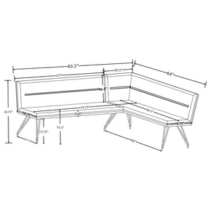 Ledger - L-Shaped Dining Bench