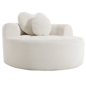 Round Sofa Bed with Memory Foam Sectional Couch