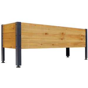 Wood Rectangular Garden Planter Box