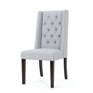 Sophisticated Tufted Dining Chair With High Back Design