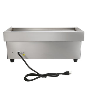 Commercial Electric Griddle, 21 x 11.8 Inch, 1750W